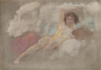 A Study of a Nude Girl by 
																	Franz Zenisek