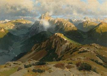 On the Hoher Frassen (Vorarlberg by 
																			Karl Julius Emil Ludwig
