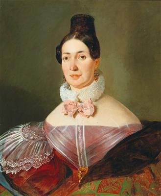 Portrait of a Lady by 
																			Johann Matthias Ranftl