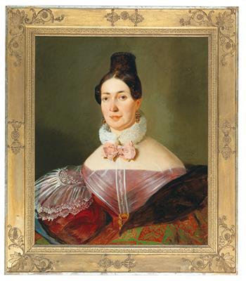 Portrait of a Lady by 
																			Johann Matthias Ranftl