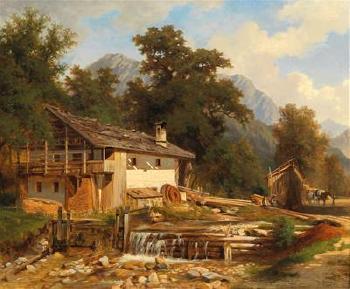 Motif of Tyrol by the Achensee by 
																			Hugo Darnaut