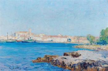 View of the Bay of Rub Alto by 
																			Alfred Zoff