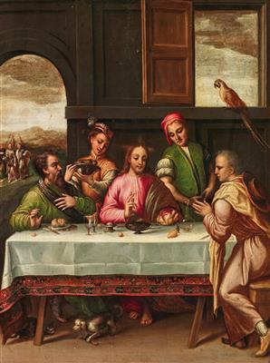 The Supper at Emmaus by 
																			 Venetian School