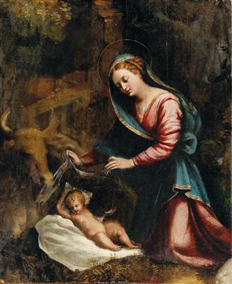 Madonna and Child by 
																			 Venetian School