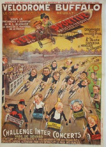 Vélodrome Buffalo, Neuilly. Fête Sportive des Artistiques Lyriques. 23 août 1909 by 
																	L Damare