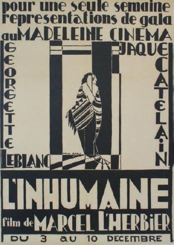 Madeleine Cinema L'Inhumaine. Film de Marcel l'Herbier by 
																	Erik Aaes