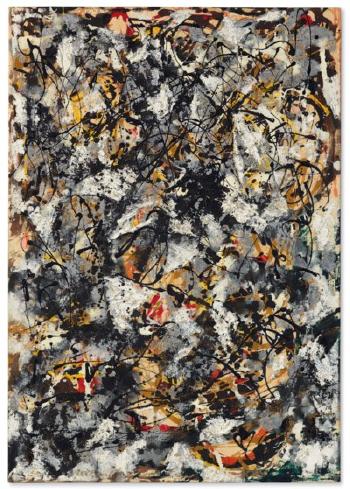 Composition With Red Strokes by 
																	Jackson Pollock
