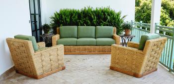 Two Armchairs and a Sofa by 
																	 Audoux-Minet