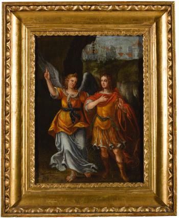 Tobias And The Angel by 
																	 Italo-Flemish School