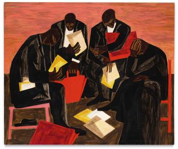 The Businessmen by 
																	Jacob Lawrence