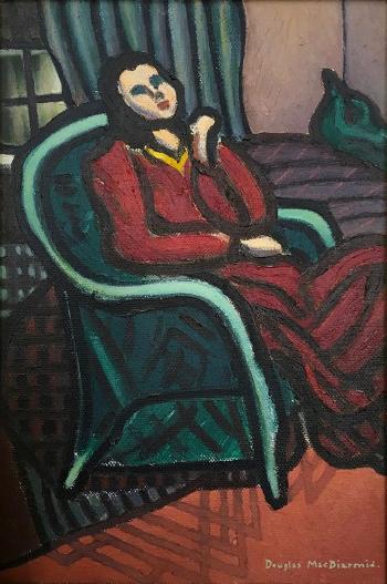 Girl in a Chair at Night (Danuta) by 
																	Douglas MacDiarmid