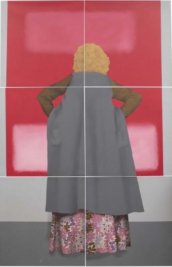 Woman Looking At A Mark Rothko by 
																	Robert Ballagh