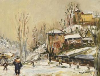 L’Albenc en neige by 
																	Jean Vinay