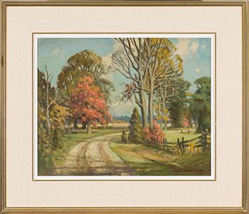 Autumn Road by 
																			Frank S Panabaker