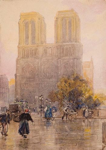 Notre Dame de Paris by 
																			Frederick Marlett Bell-Smith