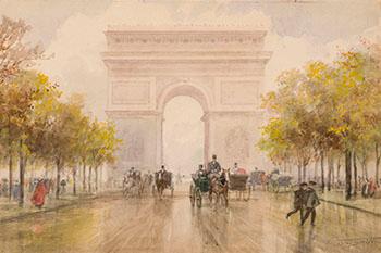 The Arc de Triomphe, Paris by 
																			Frederick Marlett Bell-Smith