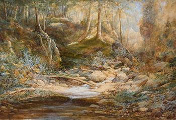 Stream in the Woods by 
																			Allan Edson