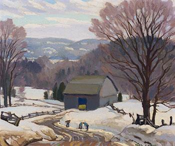 Winter Scene by 
																			Frederick Stanley Haines