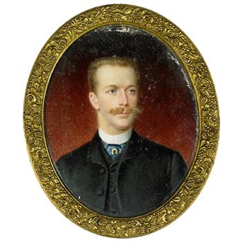 Portrait d’homme  by 
																	Ernest de Landerset