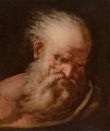 Tête d’homme barbu by 
																	Pietro della Vecchia