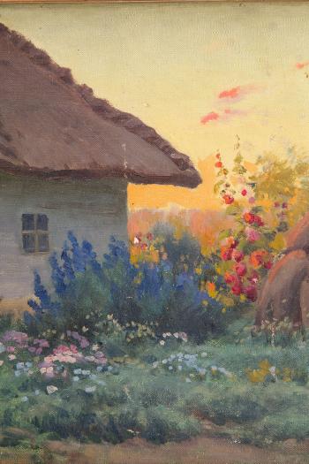 Malwy w wiejskim ogrodzie by 
																			Eugeniusz Wrzeszcz