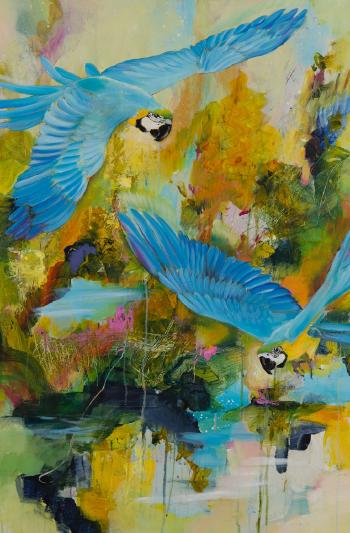 Under the parrots by 
																			Bogna Palmowska
