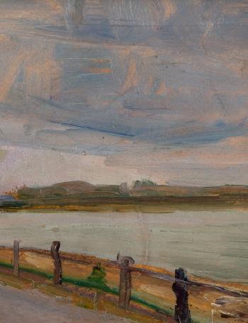 The vistula landscape, 1919 by 
																			Hanna Rudzka-Cybisowa