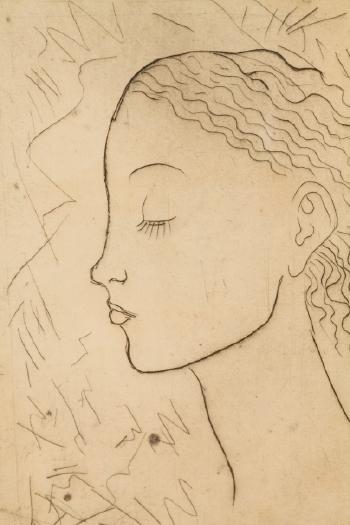 The Head Of A Young Girl by 
																			Tymon Niesiolowski