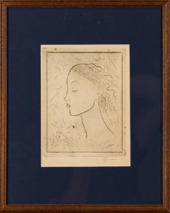 The Head Of A Young Girl by 
																			Tymon Niesiolowski