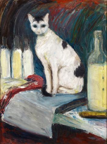 Bog’s cat (Lulu-belle) by 
																			Alan Lowndes