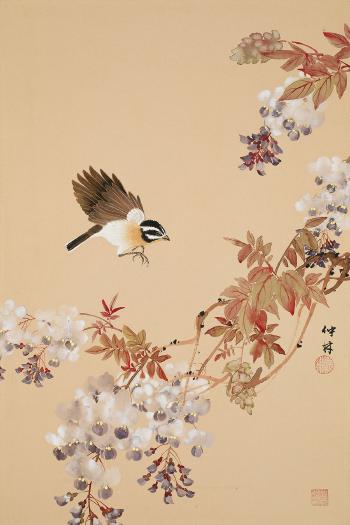 Wisteria And Finch by 
																	 Yu Zhonglin