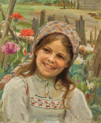 Young Girl by 
																	Feodor Vasilievich Sychkov