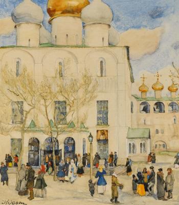 First Day Of Easter by 
																	Konstantin Yuon