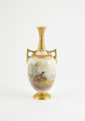 RW Specimen Vase by 
																	 Royal Worcester