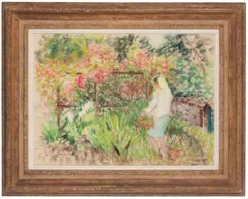 Jessie in the Garden by 
																	Paul Maze