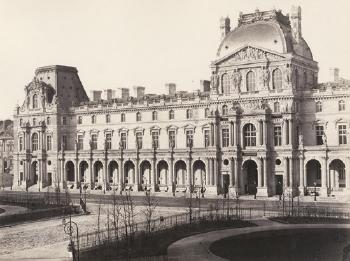 The Louvre; Invaliden Dom, National Assembly, Paris by 
																	Edouard Denis Baldus