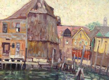'Italian Wharf in Gloucester' by 
																			Homer Gordon Davisson