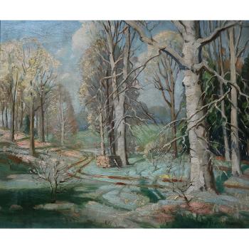 Untitled (Spring Thaw) by 
																			Frank S Panabaker