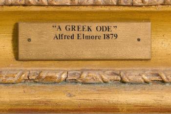 A Greek Ode by 
																			Alfred Elmore