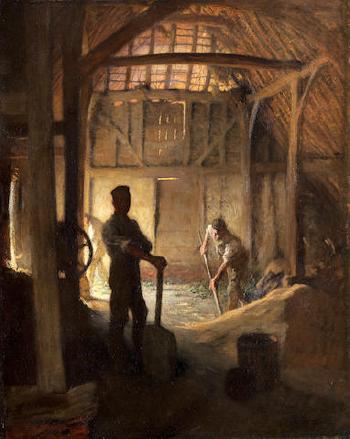 The Old Barn by 
																	George Clausen