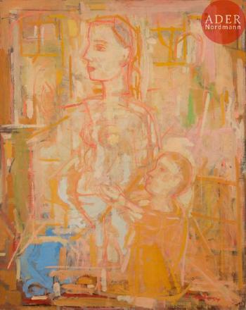 Femme à L'enfant by 
																	Emile Lahner