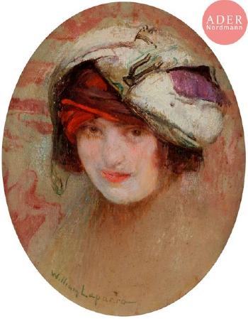Femme Au Chapeau by 
																	William Laparra