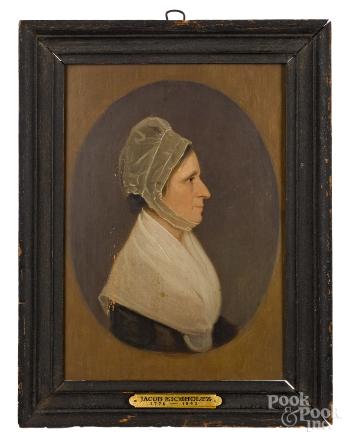 Profile Portrait of a Woman by 
																	Jacob Eichholtz