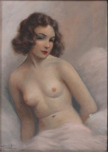 Reclining young nude  by 
																			Jean Jannel