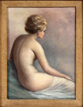 Reclining young nude  by 
																			Jean Jannel