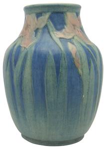 Iris vase by 
																			Anna Frances Connor Simpson