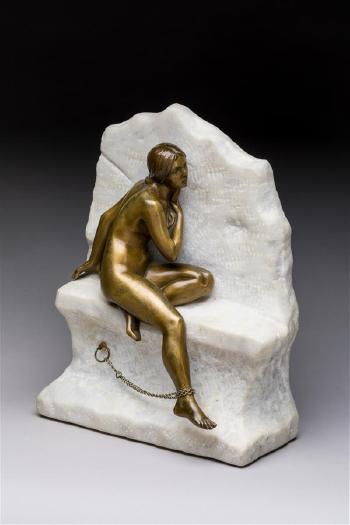 Femme nue au rocher by 
																			Gustave Obiols