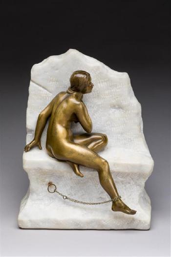 Femme nue au rocher by 
																			Gustave Obiols