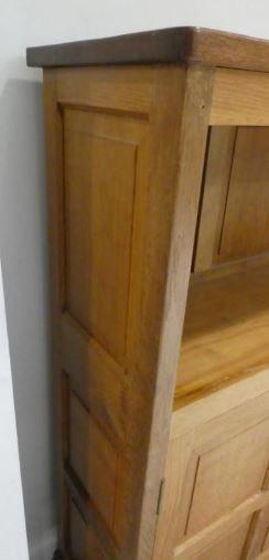 A Colin Almack of Sutton-under-Whitestonecliffe English Oak Bookcase by 
																			Colin Almack