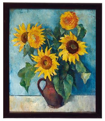 Stillleben mit Sonnenblumen by 
																	Leo Fellinger